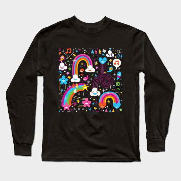 Colorful Dreamer Long Sleeve T-Shirt by JB's Design Store